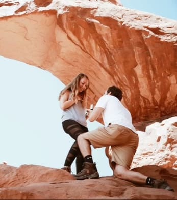 AJ proposing to Melissa