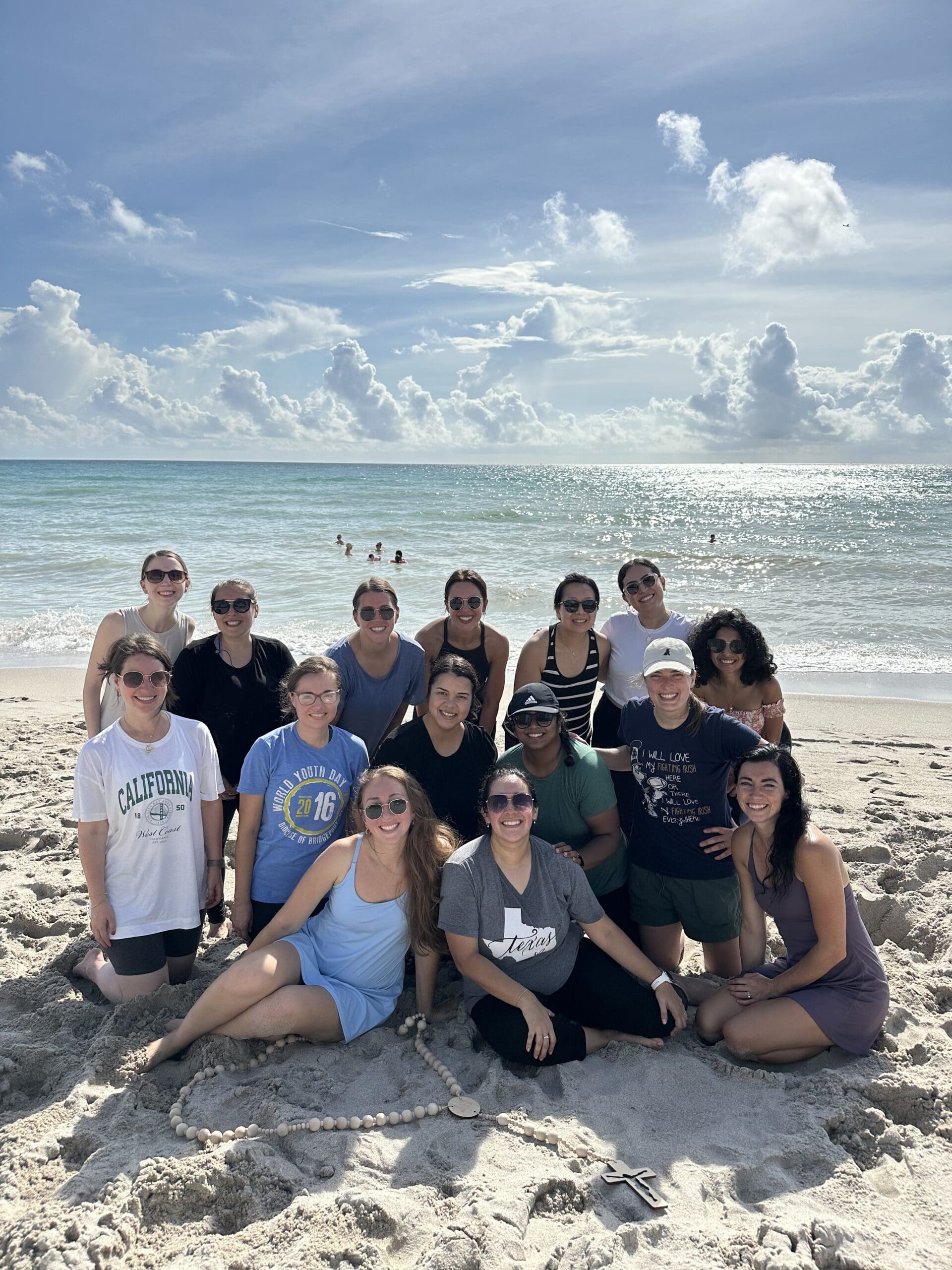 Catholic therapists group photo while on retreat together
